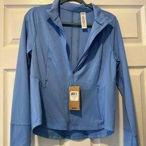 Asics Light Blue Zip-Up Jacket